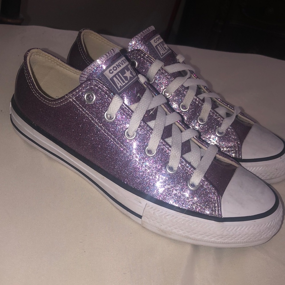 Converse Purple Glitter